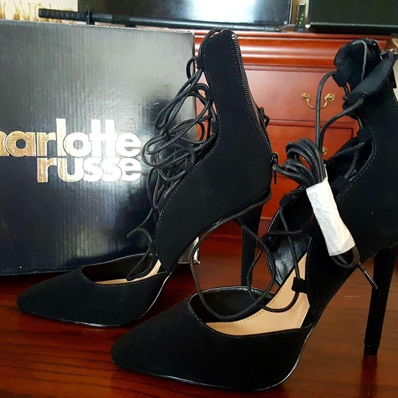 BNWT Lace up Heels - Picture 1 of 1